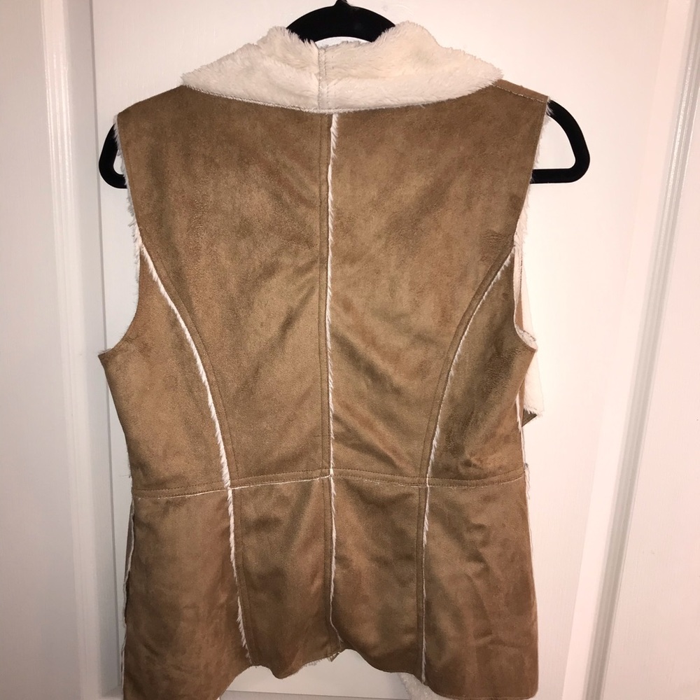 Full Tilt Faux Suede Fur Boho Vest - Picture 3 of 4